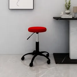 vidaXL Bürostuhl Drehbar Samt Weinrot
