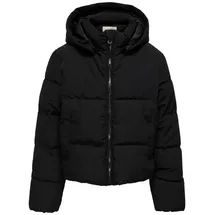 KIDS ONLY Steppjacke KIDS ONLY "KOGDOLLY SHORT PUFFER JACKET OTW", Mädchen, Gr. 128, schwarz, Web, Steppware, Obermaterial: 60% Polyester, 40% Nylon, unifarben, casual, normal, Langarm, Jacken