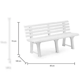 Dmora Pomezia 145 x 49 x 74 cm Weiß