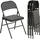 Homcom Klappstuhl Kunstleder schwarz 4er Set