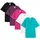 bonprix Longshirt (5er-Pack), grün, Gr.44/46 (L), Bequemes weites Long-Shirt, nicht meliert: 100% Baumwolle,