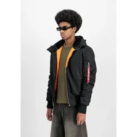 Alpha Industries MA-1 Hooded schwarz L