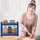 Relaxdays Schwerlastregal, HBT 180x60x30 cm, bis 500 kg, 5 Ebenen, Keller, Garage, Lagerregal zum Stecken, Stahl, blau