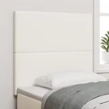 vidaXL LED Kopfteil Creme 80 cm Cord-Textil
