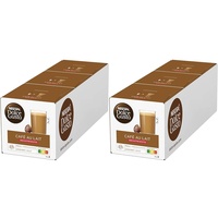 NESCAFÉ Dolce Gusto Café au Lait Decaffeinato, 48 Kaffeekapseln (Robusta Bohnen, Entkoffeinierter Milchkaffee, Intensität 7), 6er Pack (3x16 Kapseln)