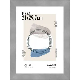 Accent by Nielsen Oslo Holzrahmen modern silber 21x29,7 cm 1 St.