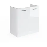 Vicco Spülenschrank R-Line 80 x 46 x 82 cm Weiß