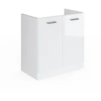 Vicco Spülenschrank R-Line 80 x 46 x 82 cm Weiß