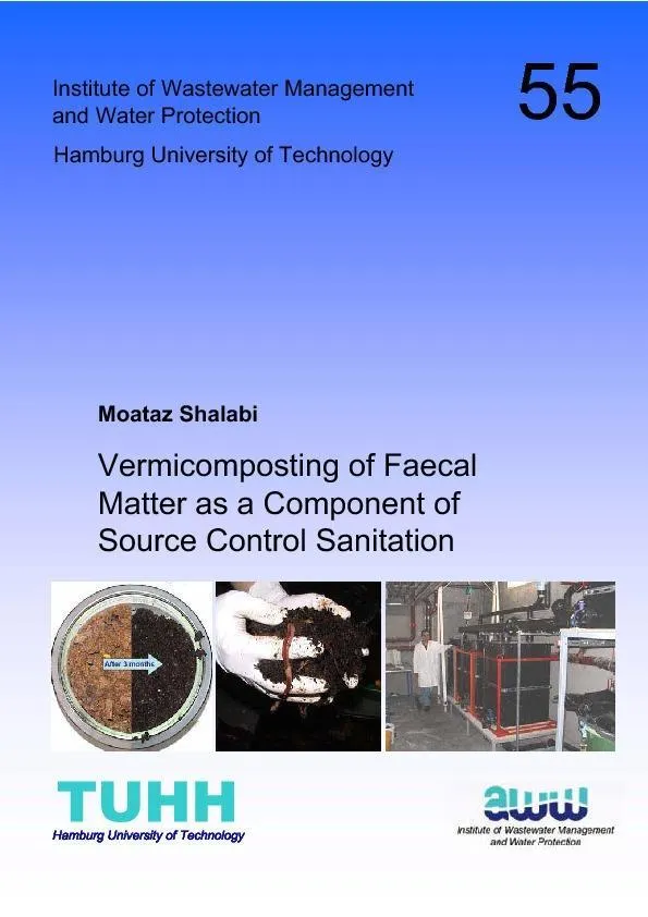 Vermicomposting of Faecal Matter as a Component of Source Control Sanitation
