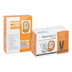 Gluco Test Plus Blutzuckerteststreifen + Gluco Test Plus 10 Set