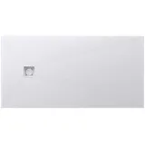 doporro Duschwanne Duschtasse 90x160x3cm aus Mineralguss in Weiß Rechteckig DIN-Anschlüsse für bodenebene Montage geeignet Geoma09