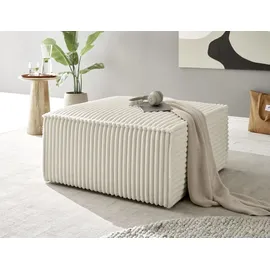 OTTO home Hocker FINNLEY Cord 102 x 42 x 69 cm Beige