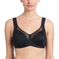 Anita BH Clara Cup-Größe D, Komfort-BH mit Molding, Mikrofaser Schwarz 90D