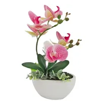 NTK-Collection Kunstblume Orchidee pink in Schale Leilani