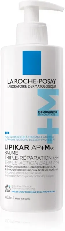 La Roche-Posay Lipikar AP+Max Balm pflegender Bodybalsam für sehr trockene, empfindliche und atopische Haut 400 ml