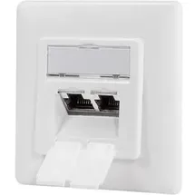 Logilink NP0127 Netzwerkdose Cat.6A 2x RJ45 geschirmt