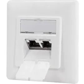 Logilink NP0127 Netzwerkdose Cat.6A 2x RJ45 geschirmt
