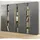 furn.design Aktenschrank Set Center in grau Eiche Wotan Holzwerkstoff, Nachbildung,Eiche, Uni, Holz Optik, Rechteckig, 260x200x40 cm