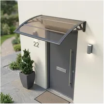 [en.casa] Vordach Mellerud 100 x 100 cm braun