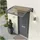 [en.casa] Vordach Mellerud 100 x 100 cm braun
