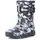 Ladeheid Kinder Mädchen Jungen Schneestiefel mit Muster Winterstiefel Gummistiefel gefüttert LAZT008 (07-grau, 21/22 Eu) - 21/22