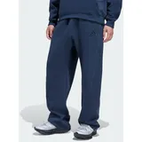 adidas SPACER CUTLINE OPEN HEM HOSE Jogginghose Silberfarben/Blau XL