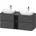 Waschtischunterschrank 140 66 4 55 cm Graphit Matt