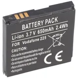 AccuCell Akku passend für Handy Vodafone 125, 225, 246 Akkutyp Li3706T42P3h38385 Abmessungen 37,85x37,85x5,7mm