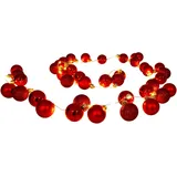 NÄVE Lichterkette »LED-Outdoor-Weihnachtslichterkette, Weihnachtsdeko rot aussen« 1 Stk.-flammig l: 240cm, Ein-/Ausschalter, incl. Timer (6h an und 18h aus),Farbe: rot, rot