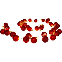 NÄVE Lichterkette »LED-Outdoor-Weihnachtslichterkette, Weihnachtsdeko rot aussen« 1 Stk.-flammig l: 240cm, Ein-/Ausschalter, incl. Timer (6h an und 18h aus),Farbe: rot, rot