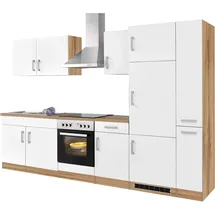 kochstation Küchenzeile KS-Toronto 300 cm weiß