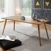 FineBuy Esszimmertisch 160 x 76 x 80 cm braun