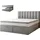 Trada Boxspringbett 200 x 200 mit Bettkasten mit Matratze Grau -