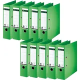 Leitz Aktenordner DIN A4 80 mm Grün 10 St.