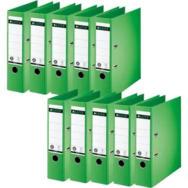 Leitz Aktenordner DIN A4 80 mm Grün 10 St.