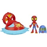 Hasbro F72525X0 - Marvel Spidey and his Amazing Friends, Web-Spinners, Spidey mit Luftkissen-Gleiter,