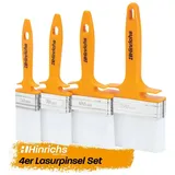Hinrichs Lasurpinsel Set 4X Malerpinsel Set Profi in 4 Breiten