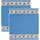 Kracht Frottier-Geschirrtuch 2er-Pack Baumwolle blau Größe 50x50 cm