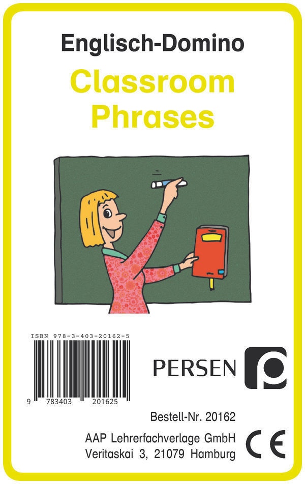 Persen Verlag in der AAP Lehrerwelt - Englisch-Domino: Classroom Phrases (Kartenspiel)