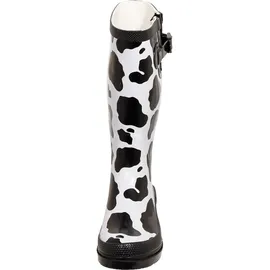 Bockstiegel Regenstiefel KUH schwarz/weiß Gr. 40