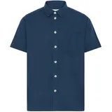 !Solid Kurzarmhemd Blau S