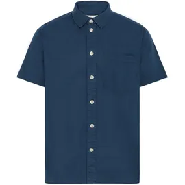 !Solid Kurzarmhemd Blau S