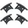 cyclingcolors 4x Abdeckkappen Fensterladen PVC Rollladenlamelle abdeckung rolladen Profil lamellen stopfen Rollladenführung kunststoff, für 42 x 8mm