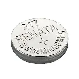 RENATA 2 x 1,55 Volt Uhrenbatterie 317 Silberoxid Batterie Renata 1,55V