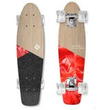 Streetsurfing Street Surfing Beach Board Wood Bloody Mary 25 ́ ́ Cruiser Skateboard - Red / Black - One Size