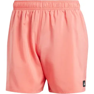 Adidas Herren Solid CLX Short-Length Swim Shorts Badehose, Preloved Scarlet/White, S