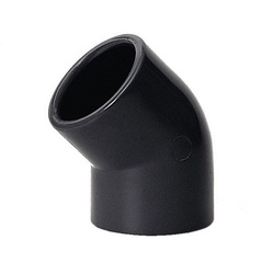 PVC Winkel 45° , PVC-Fittinge Größen: ø 50 mm