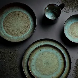 CreaTable Nordic Fjord Kombiservice 30-tlg. grün