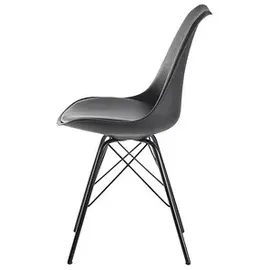 Wohnling 2 WOHNLING Esszimmerstühle WL6.183 schwarz Kunstleder