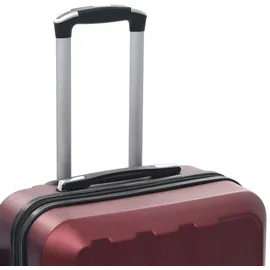 vidaXL Koffer-Set 3-tlg. rot/weinrot/abs